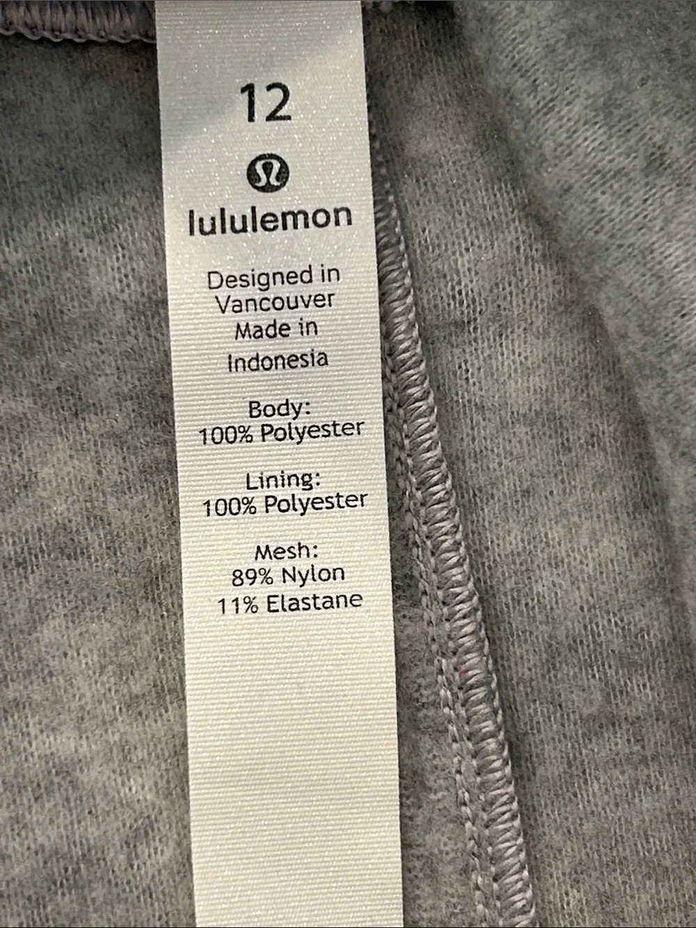 Lululemon Go Forward Pullover Fleece in heathered‎ core light grey Size 12